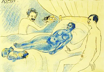 A Parody of Manets Olympia with Junyer and Picasso